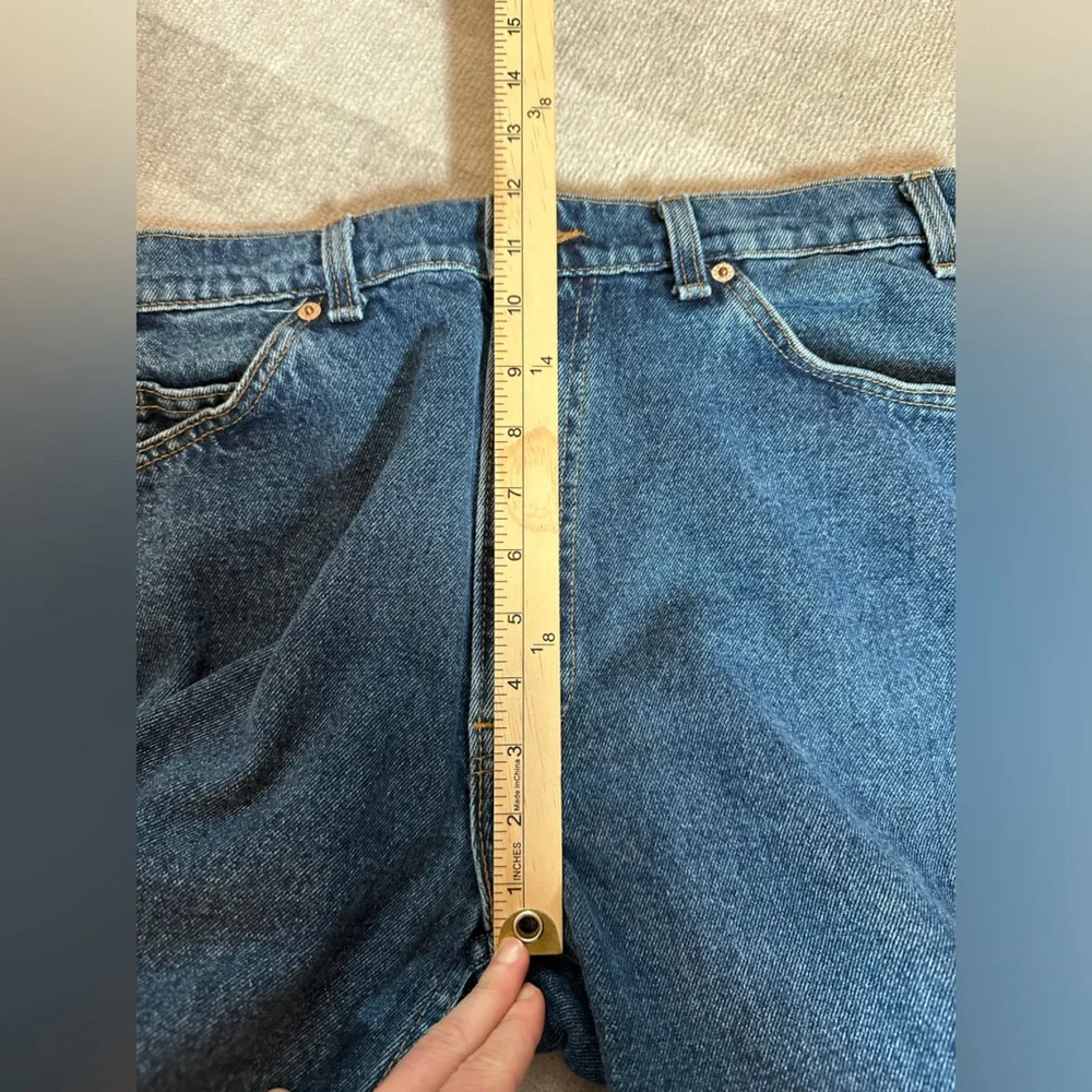 Vintage Levi’s Orange Tab USA Made 505 Regular Fit Straight Leg Dark Denim Jeans